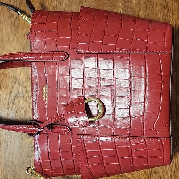 NWOT Ralph Lauren Leather Bag - Picture 9 of 9